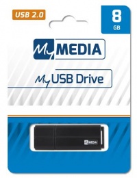 Pendrive, 8GB, USB 2.0, MYMEDIA (by VERBATIM)